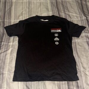 Abercrombie kids Bowser Black Graphic T-Shirt size 7/8